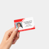 Name des medizinischen Mitarbeiters Foto-ID Ausweis (Handheld)