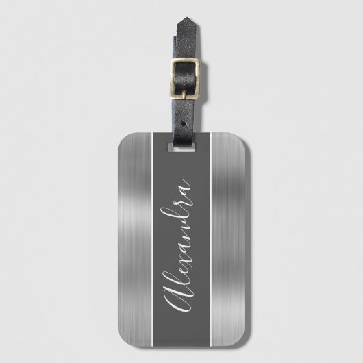 Name des Metalls für die Silberbürste Gepäckanhänger (Vorderseite Vertikal)