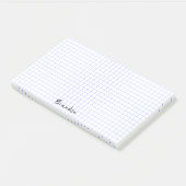 Name des Minimalistischen Gitterpapiers, Anfangsbu Post-it Klebezettel (angewinkelt)