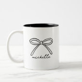Name des Minimalistischen Handzeichens Zweifarbige Tasse (Links)
