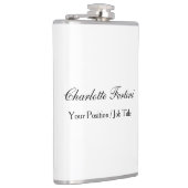 Name des Minimalistischen klassischen Handschrifte Flachmann (Rechts)