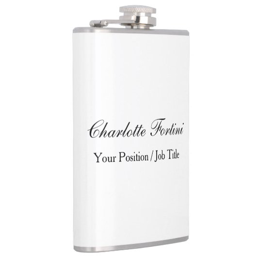 Name des Minimalistischen klassischen Handschrifte Flachmann (Rechts)