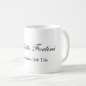 Name des Minimalistischen klassischen Handschrifte Kaffeetasse (VorderseiteRechts)