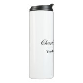 Name des Minimalistischen klassischen Handschrifte Thermosbecher (Nach links gedreht)