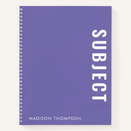 Name des Minimalistischen Lila Schulleiters Notizblock