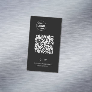 Name des Minimalistischen QR-Codes Magnetische Visitenkarte