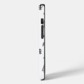 Name des Minimalistischen Schwarz-weißen Winterwal Case-Mate iPhone Hülle (Rückseite / Links)