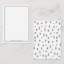 Name des Minimalistischen Schwarz-weißen Winterwal