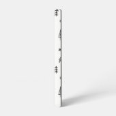 Name des Minimalistischen Schwarz-weißen Winterwal Samsung Galaxy Hülle (Linke Seite)