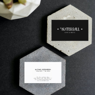 Name des Minimalistischen Unternehmens   Typ des S Visitenkarte