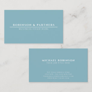 Name des Minimalistischen Unternehmens   Weiße Lin Visitenkarte