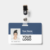 Name des Mitarbeiter-ID-Unternehmens Foto-Bar oder Ausweis (Vorderseite mit Clip)