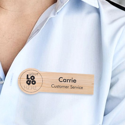 Name des Mitarbeiters bei leichtes Holz für das Ro Namensschild