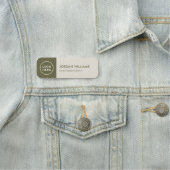 Name des Mitarbeiters der modernen Magnetgesellsch Namensschild (Beispiel)