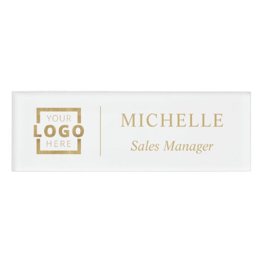 Name des Mitarbeiters des benutzerdefinierten Logo Namenschild (Vorderseite)