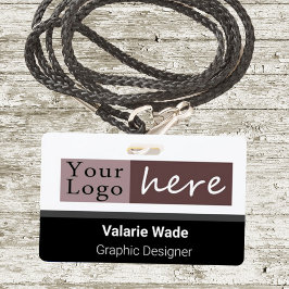 Name des Mitarbeiters des horizontalen Logos Ausweis