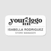 Name des Mitarbeiters des magnetischen Unternehmen Namensschild (Vorderseite)