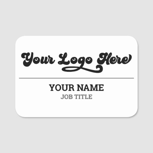 Name des Mitarbeiters des magnetischen Unternehmen Namensschild (Vorderseite)
