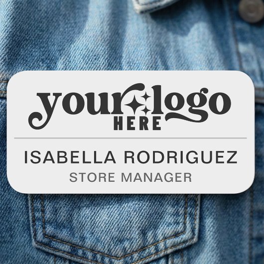 Name des Mitarbeiters des magnetischen Unternehmen Namensschild