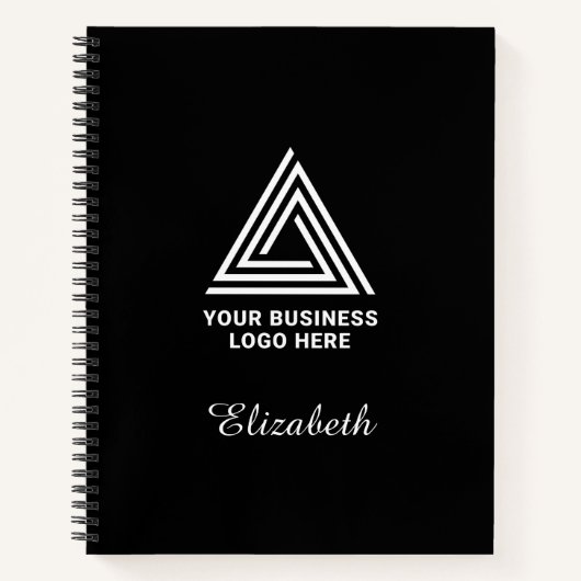 Name des Mitarbeiters des Minimalistischen Logos i Notizblock (Vorderseite)