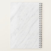 Name des Mitarbeiters des Unternehmens mit eigenem Notizblock (Rückseite)