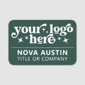 Name des Mitarbeiters eines Großunternehmens mit L Namensschild (Vorderseite)