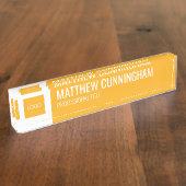 Name des Mitarbeiters eines modernen benutzerdefin Namensplakette (Seite)