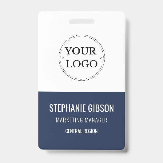 Name des Mitarbeiters ID für moderne Logos Ausweis (Vorderseite)