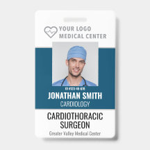 Name des Mitarbeiters im Abzeichen-Krankenhaus mit