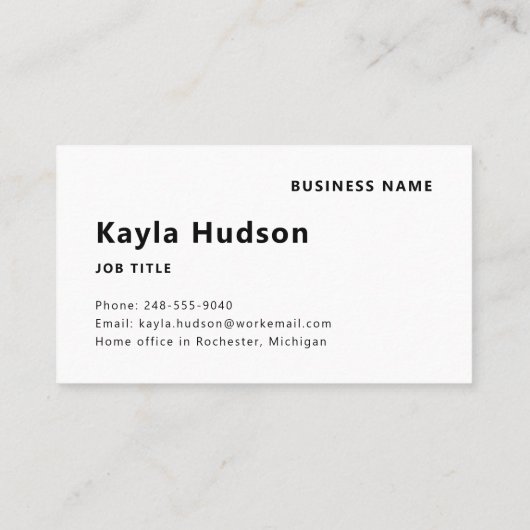 Name des Mitarbeiters mit dem Firmenlogo QR-Code Visitenkarte (Rückseite)