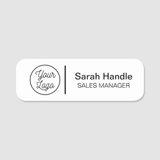 Name des Mitarbeiters Namensschild (Vorderseite)