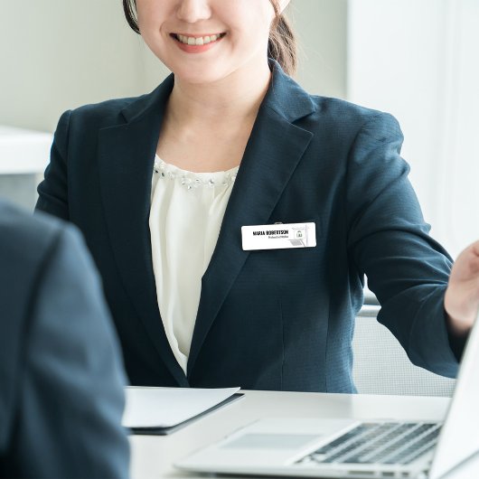 Name des Mitarbeiters Namensschild