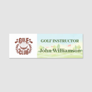 Name des Mitglieds des Golf Club League-Logos Namensschild