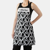 Name des modernen Abstrakten Schwarz-Weiß-Musters Schürze (InSitu)