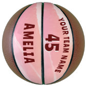 Name des modernen Abstrakten Wasserfarben-Teams Basketball (Vertikal)