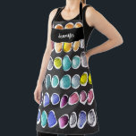 Name des modernen Aquarellkunstmusters Monogramm Schürze<br><div class="desc">Moderne Aquarellmaler Muster Monogramm Name Schürze. Fügen Sie Ihren eigenen Namen zu personalisieren.</div>