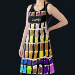 Name des modernen Aquarellkunstmusters Monogramm Schürze<br><div class="desc">Moderne Aquarellmaler Muster Monogramm Name Schürze. Fügen Sie Ihren eigenen Namen zu personalisieren.</div>