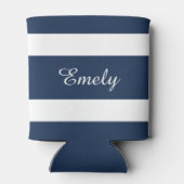 Name des modernen Blauen Streifens Dosenkühler (Rückseite)