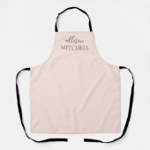 Name des modernen Chic Handwriting Schürze (Vorderseite)