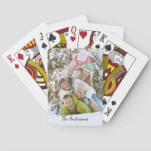 Name des modernen Fotos Spielkarten (Rückseite)