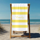 Name des modernen gelben Streifen Strandtuch