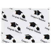 Name des modernen Glückwunschs Große Geschenktüte (Rückseite)