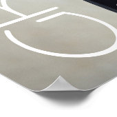 Name des modernen Graduate Typografy Fotos Poster (Ecke)