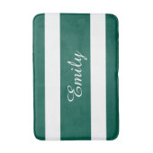 Name des modernen grünen Streifen Badematte (Vorderseite Vertikal)