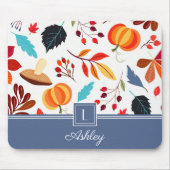 Name des modernen Herbstmusters Mousepad (Vorne)