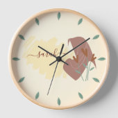 Name des modernen islamischen Botanischen Minimalm Uhr (Vorderseite)