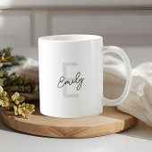 Name des modernen Letter Monogram Kaffeetasse