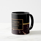 Name des modernen Marmorgeschäftes Tasse (VorderseiteRechts)