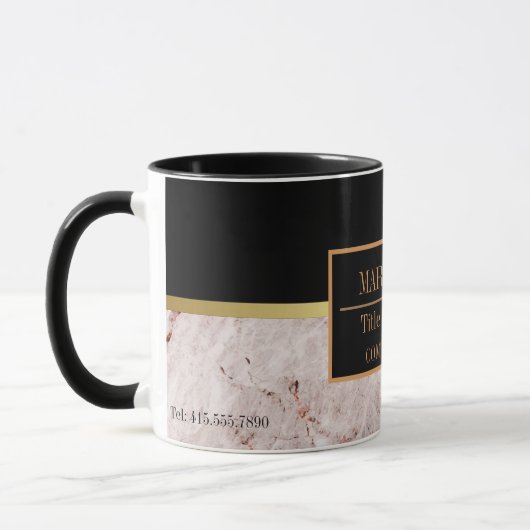 Name des modernen Marmorgeschäftes Tasse (Links)