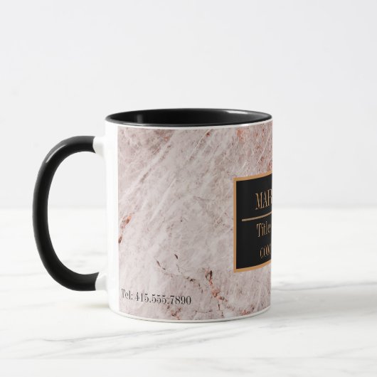 Name des modernen Marmorgeschäftes Tasse (Links)